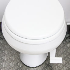 Flush Toilet & Underfloor waste tank